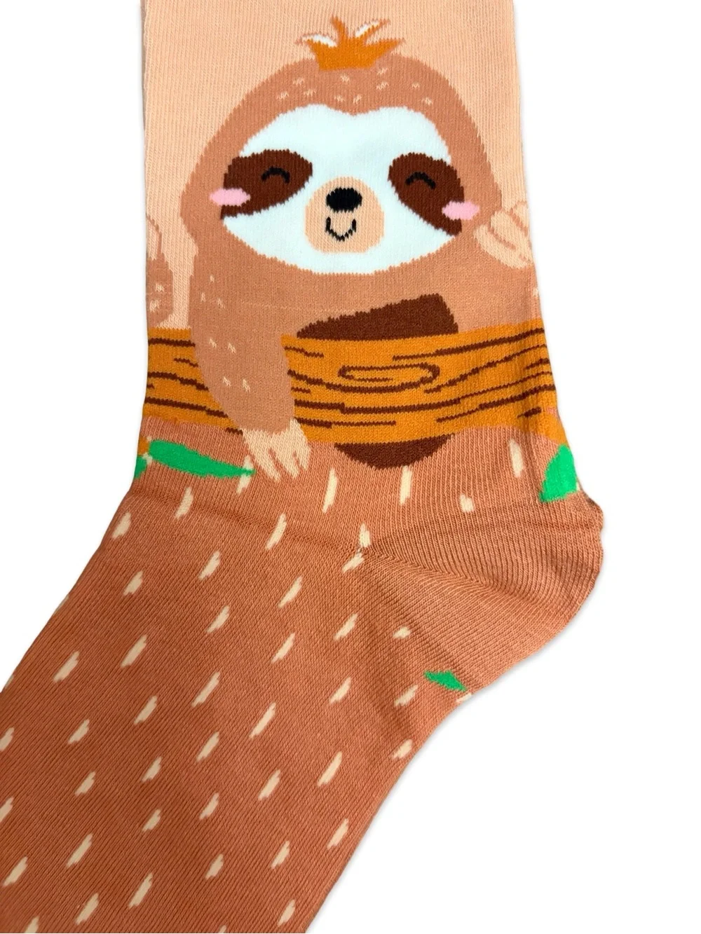 Sloth Novelty Crew Socks One Size Fits Most